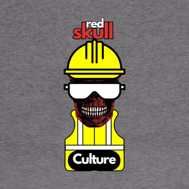 Red Skull Culture, Festival t-shirt, Unisex t-shirt, tees, men's t-shirt, women's t-shirt, summer t-shirt, skull t-shirts, workman t-shirts by Clinsh Online 